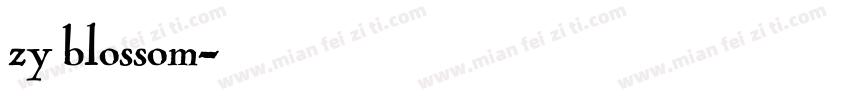 zy blossom字体转换